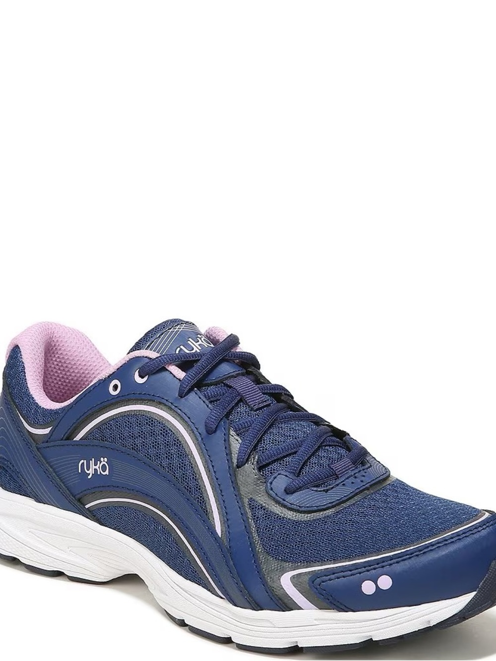 Ryka Women's Navy and Light Pink Athletic Walking Shoe